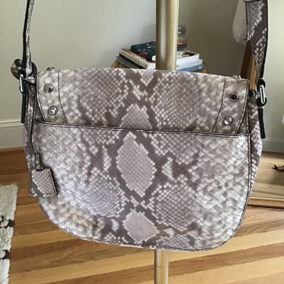Michael Kors Python Print Crossbody Bag With Studs - Picture 5 of 14